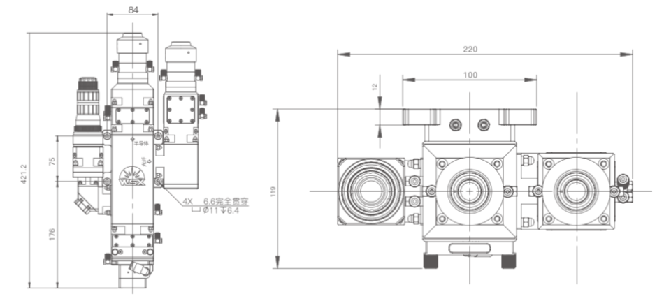 ND36 - Лазерная голова для сварки на 2 длины волны (4кВт)