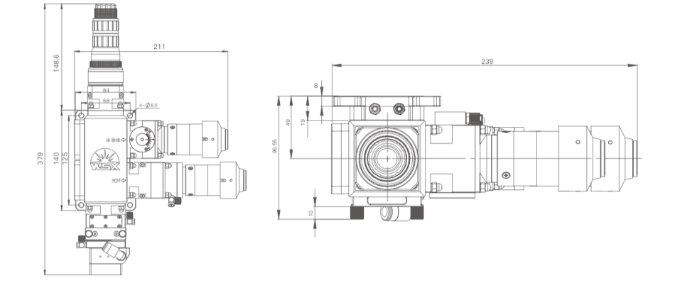 ND30 - Лазерная голова для сварки на 2 длины волны (2кВт)